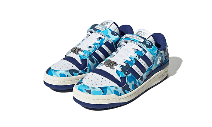 Adidas Forum 84 Low Bape 30th Anniversary Blue Camo - ID4772