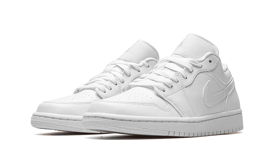 Air Jordan Air Jordan 1 Low Triple White Patent Swoosh (2022) - DV0990-111