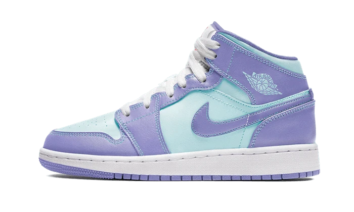 Air Jordan 1 Mid Purple Aqua - 554725-500