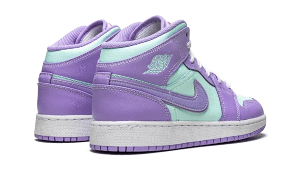 Air Jordan 1 Mid Purple Aqua - 554725-500