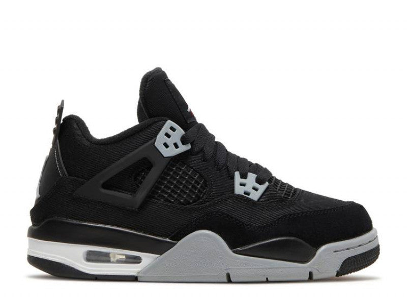 Air Jordan 4 Retro Black Canvas (GS)