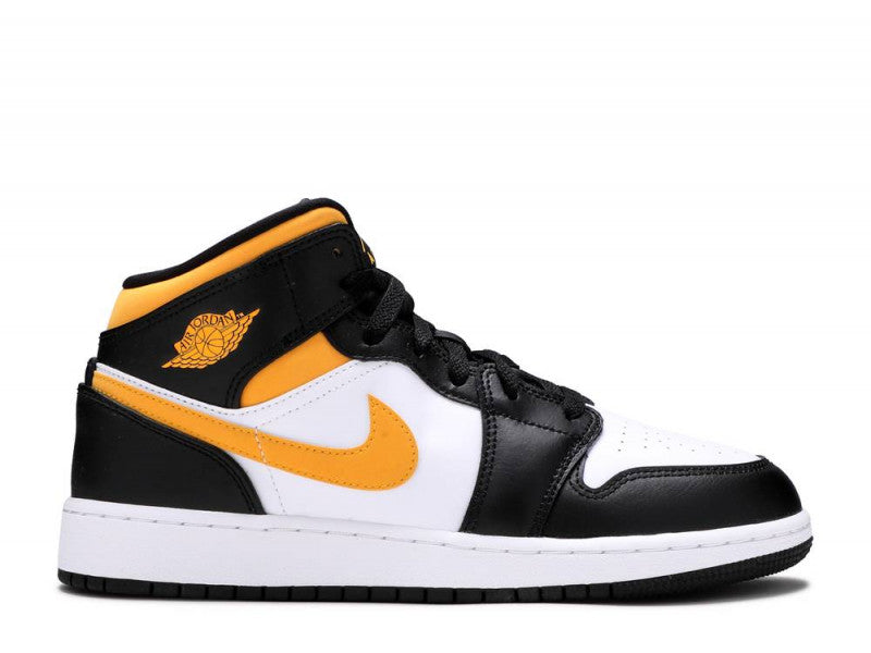 Air Jordan 1 Mid White Pollen Black (GS)