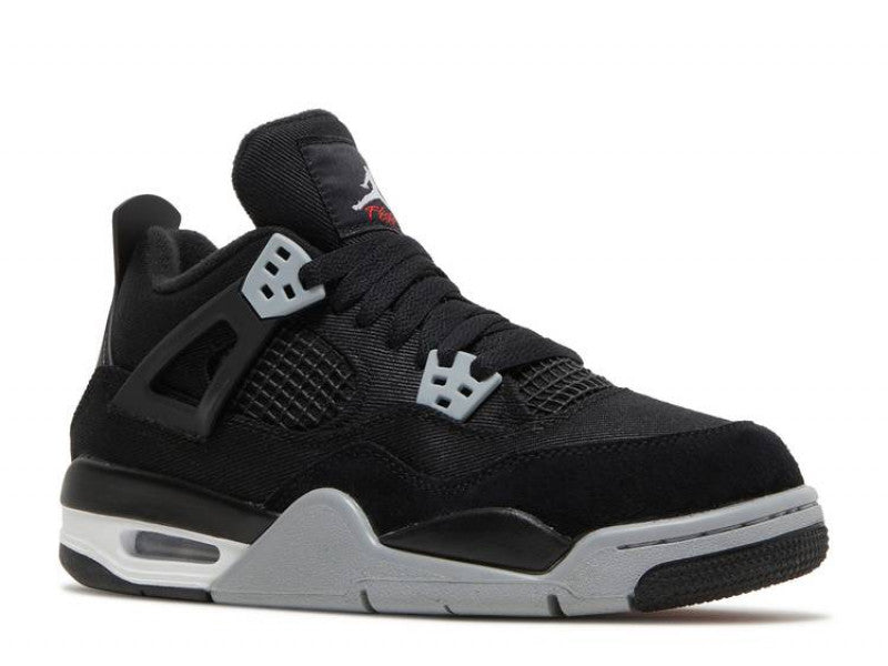 Air Jordan 4 Retro Black Canvas (GS)