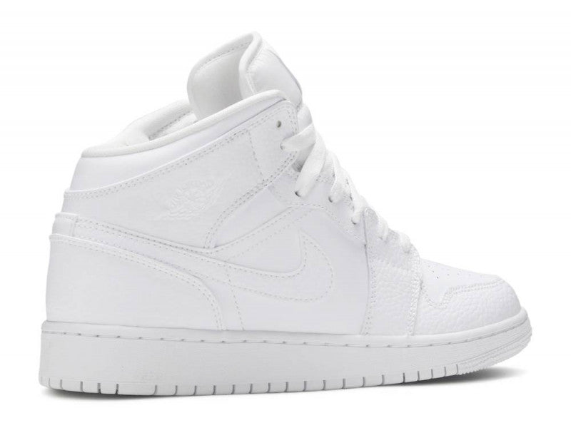 Air Jordan 1 Mid Triple White (GS)