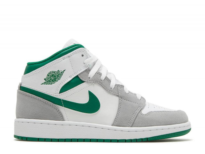 Air Jordan 1 Mid SE White Pine Green Smoke Grey (GS)