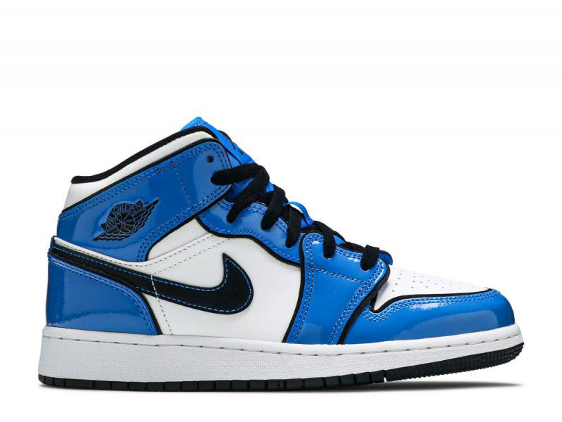 Air Jordan 1 Mid Signal Blue (GS)