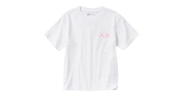 Uniqlo T-Shirt KAWS Pink Graphic (Asian Sizing)