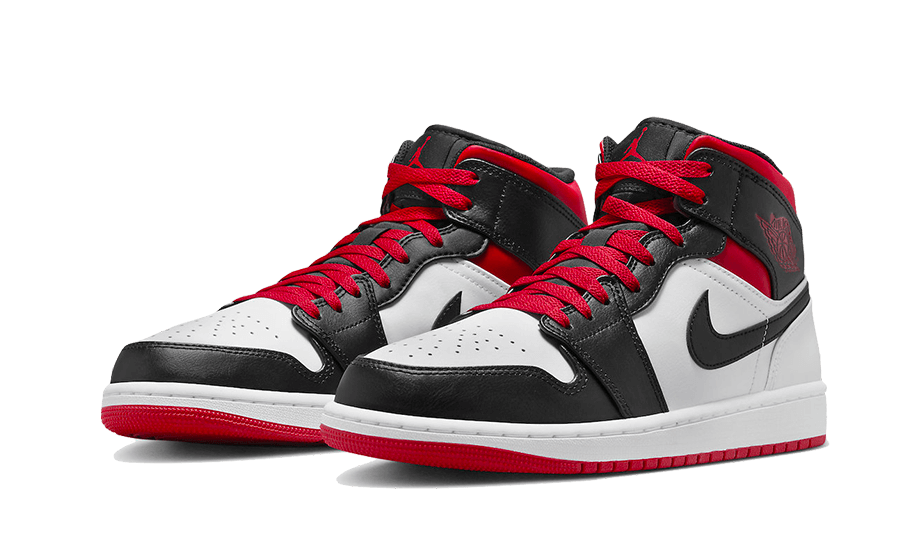 Air Jordan Air Jordan 1 Mid Gym Red Black Toe - DQ8426-106 / DQ8423-106