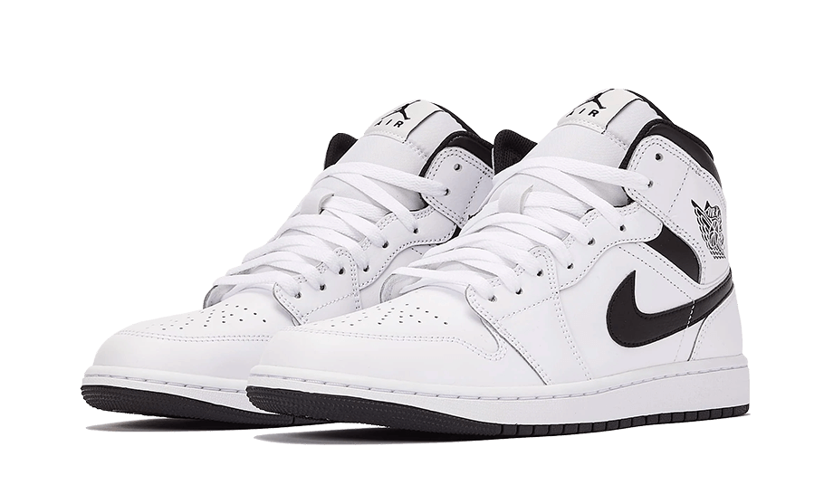 Air Jordan Air Jordan 1 Mid White Black - DQ8423-132 / DQ8426-132