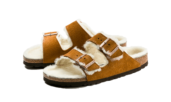 Birkenstock Arizona Shearling Mink - 1001128/1001135