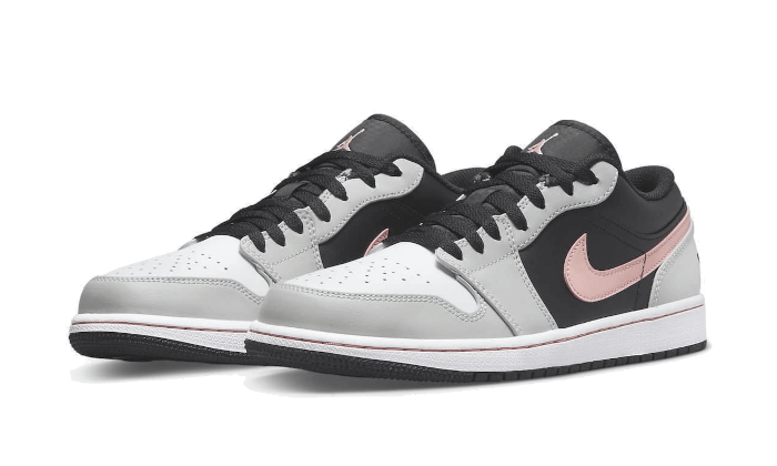 Air Jordan 1 Low Black Grey Pink - 553558-062