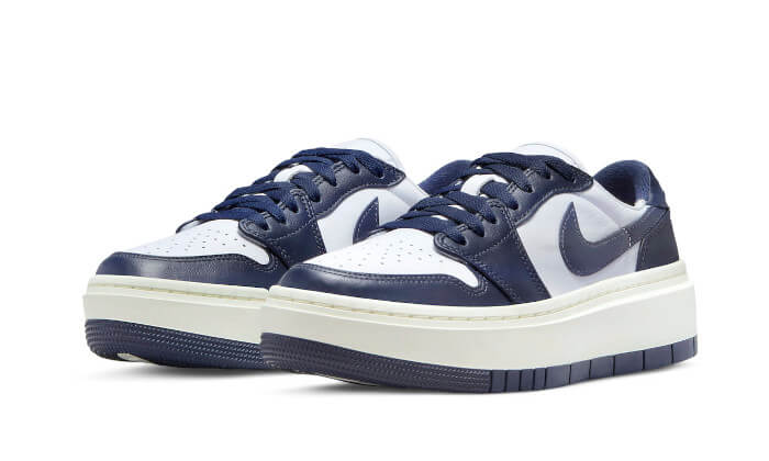 Air Jordan 1 Low Elevate White Midnight Navy Sail - DH7004-141