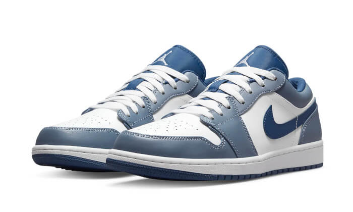 Air Jordan 1 Low Steel Blue - 553558-414