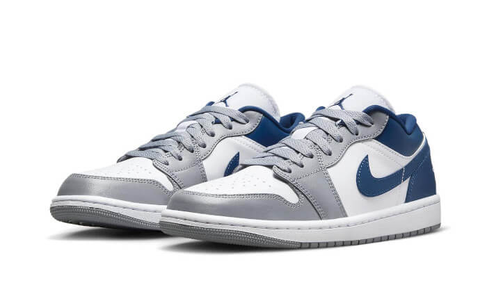 Air Jordan 1 Low White Grey Blue - DC0774-042