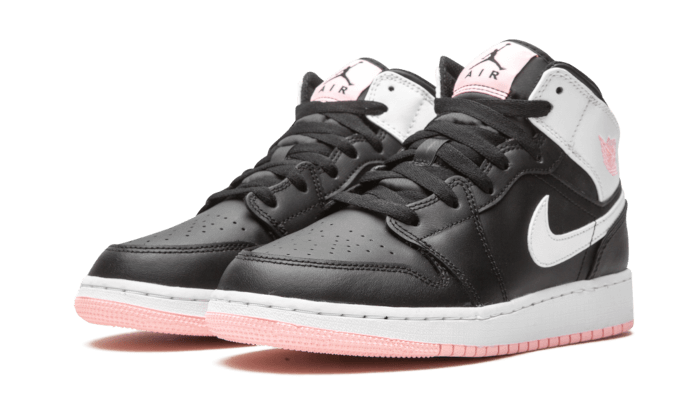 Air Jordan 1 Mid Arctic Pink Black - 555112-061