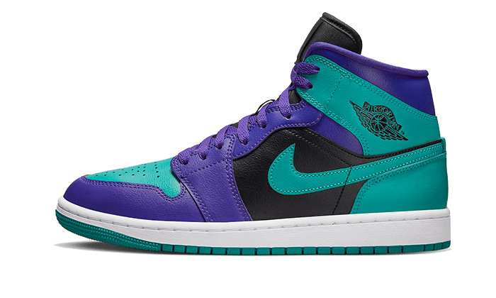 Air Jordan 1 Mid Black Grape - BQ6472-502