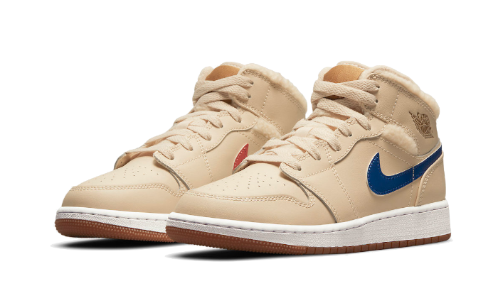 Air Jordan 1 Mid Fleece Pearl White - DO2207-264