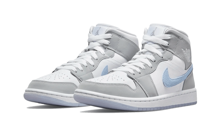 Air Jordan 1 Mid Grey Blue - BQ6472-105