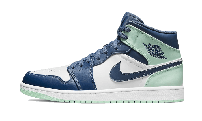 Air Jordan 1 Mid Mystic Navy Mint Foam - 554724-413