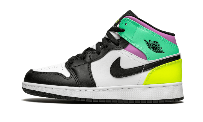 Air Jordan 1 Mid Pastel Black Toe - 554725-175