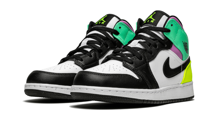 Air Jordan 1 Mid Pastel Black Toe - 554725-175