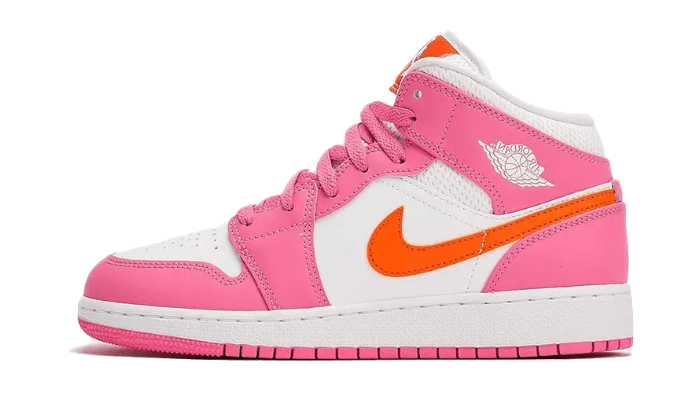 Air Jordan 1 Mid Pinksicle Safety Orange - DX3238-681