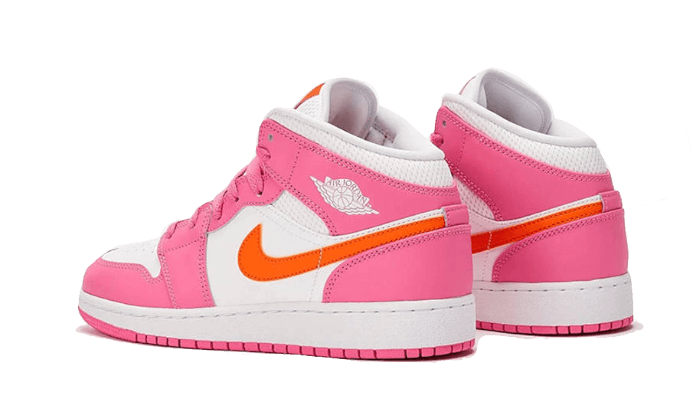 Air Jordan 1 Mid Pinksicle Safety Orange - DX3238-681