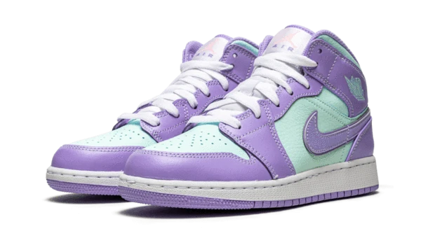 Air Jordan 1 Mid Purple Aqua - 554725-500 