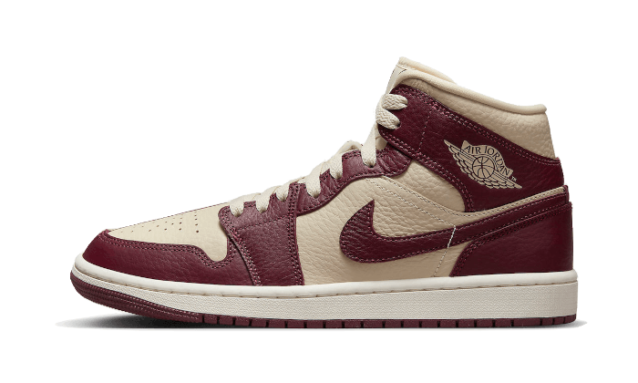 Air Jordan 1 Mid Split Beach Cherrywood Red - DR0501-200