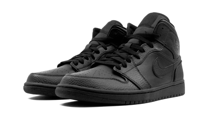 Air Jordan 1 Mid Triple Black - 554724-091