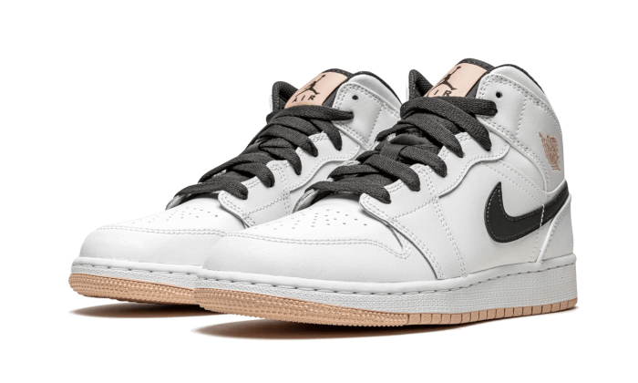 Air Jordan 1 Mid White Arctic Orange - 554725-180