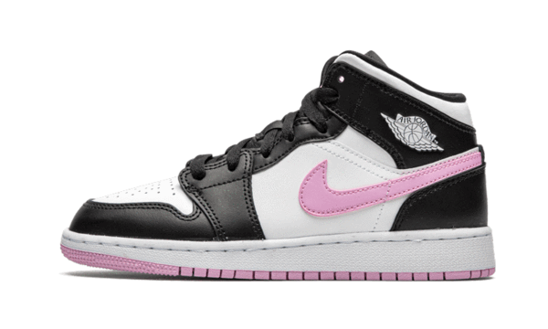 Air Jordan 1 Mid White Black Light Arctic Pink - 555112-103