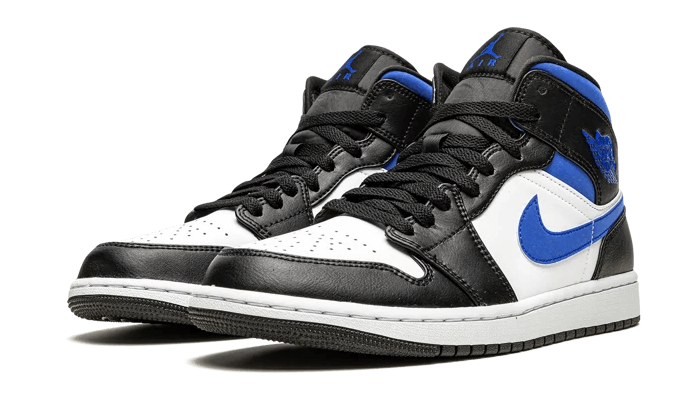 Air Jordan 1 Mid White Black Royal - 554724-140