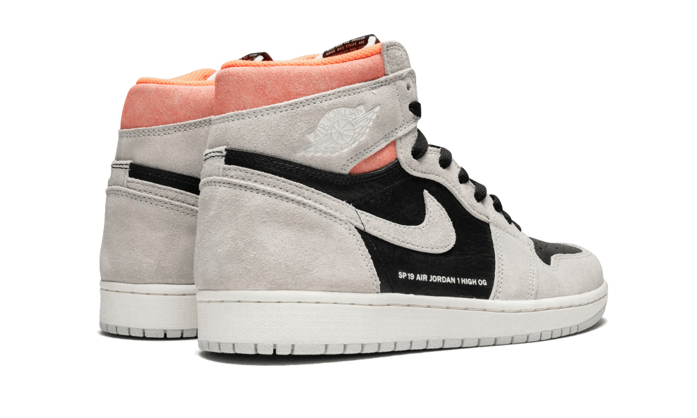 Air Jordan 1 Retro High Neutral Grey Hyper Crimson - 555088-018