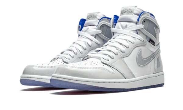 Air Jordan 1 Retro High Zoom White Racer Blue - CK6637-104