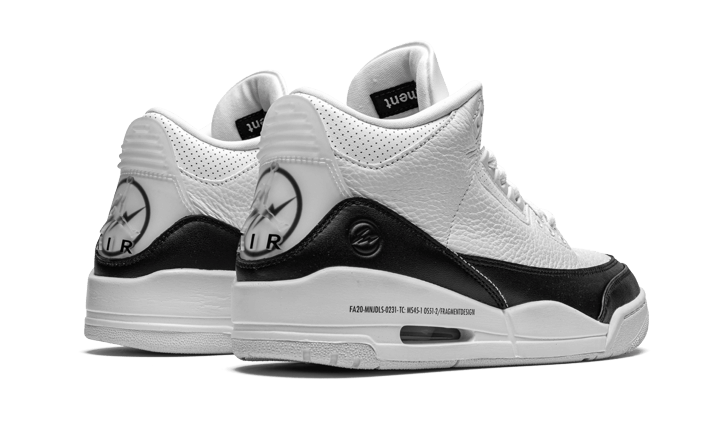 Air Jordan 3 Retro Fragment White Black - DA3595-100