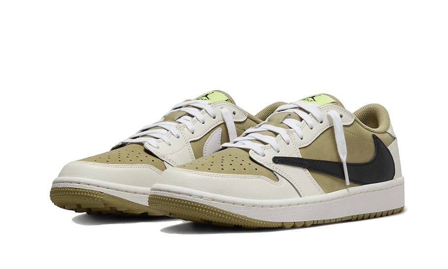 Air Jordan 1 Retro Low Golf Travis Scott Neutral Olive - FZ3124-200