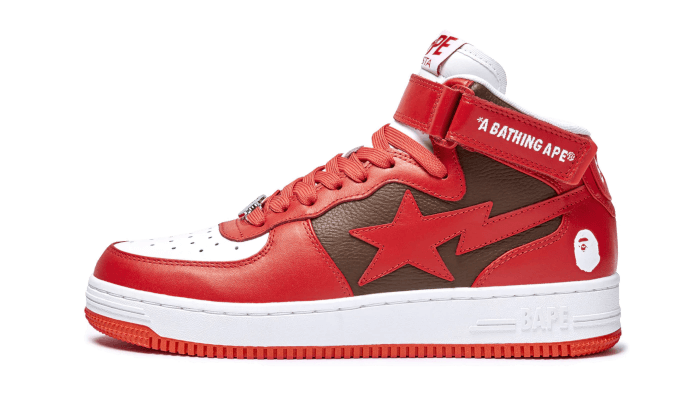 Bape Bape Sta Mid Red (2022) - 1I20-291-010