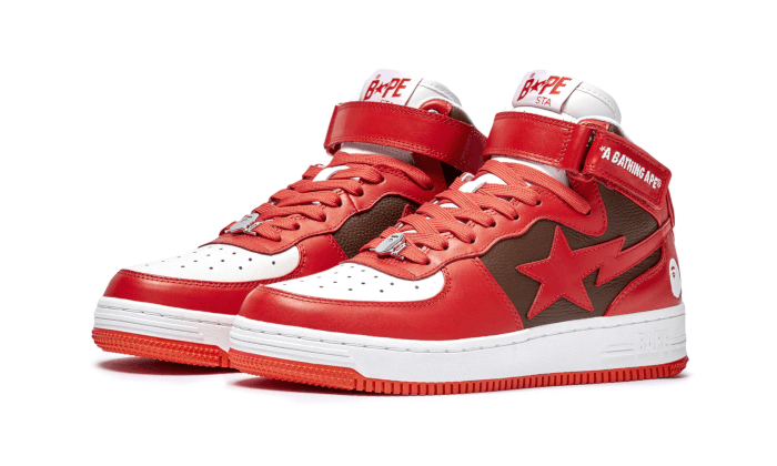 Bape Bape Sta Mid Red (2022) - 1I20-291-010