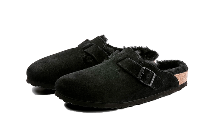 Birkenstock Boston Shearling Suede Black - 259881