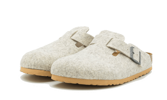 Birkenstock Boston Wool Felt Eggshell - 1023160/1023143