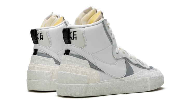 Nike Blazer High Sacai White Grey - BV0072-100 