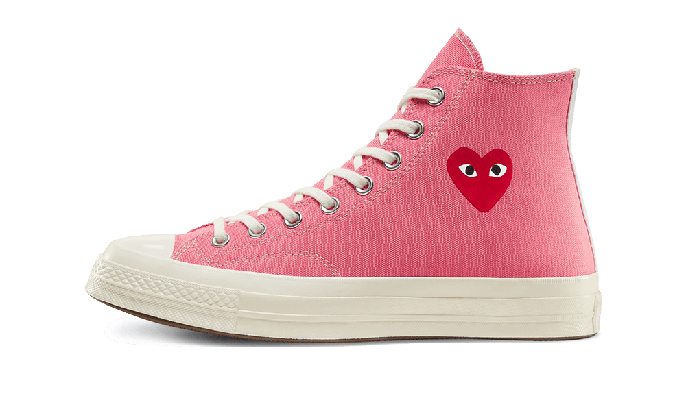 Converse Chuck Taylor All-Star 70s Hi Comme des Garçons PLAY Bright Pink - 168301C