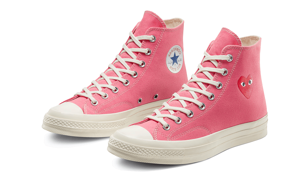 Converse Chuck Taylor All-Star 70s Hi Comme des Garçons PLAY Bright Pink - 168301C