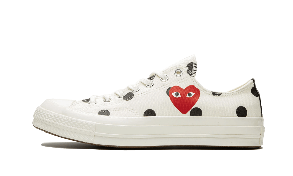 Converse Chuck Taylor All-Star 70s Ox Comme des Garçons PLAY Polka Dot White - 157249C