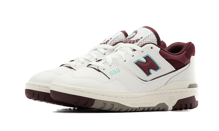 New Balance 550 Burgundy Cyan - BB550WBG