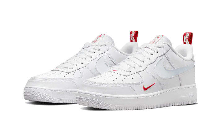 Nike Air Force 1 Low White Red Mini Swoosh - DO6709-100