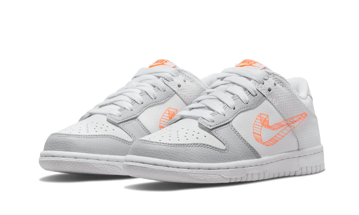 Nike Dunk Low 3D Swoosh White Grey - DR0171-100 