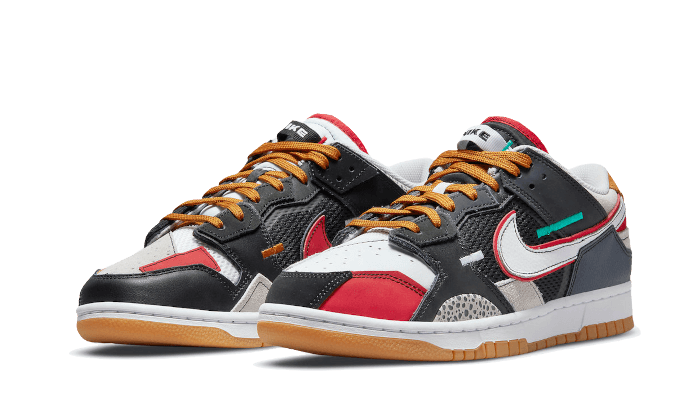 Nike Dunk Low Scrap University Red - DN1775-001