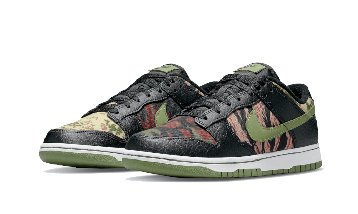 Nike Dunk Low SE Black Multi-Camo (Crazy Camo) - DH0957-001